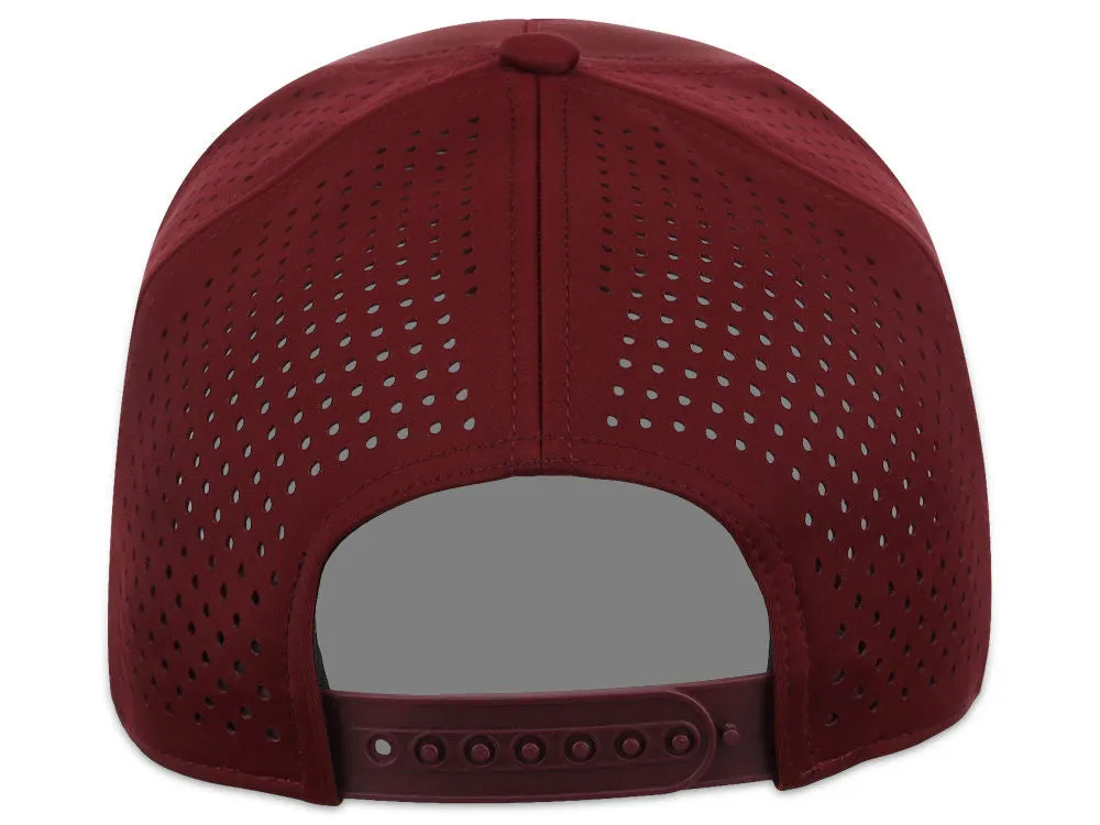 Crowns By Lids Tee Box 5-Panel Tech Cap - Maroon