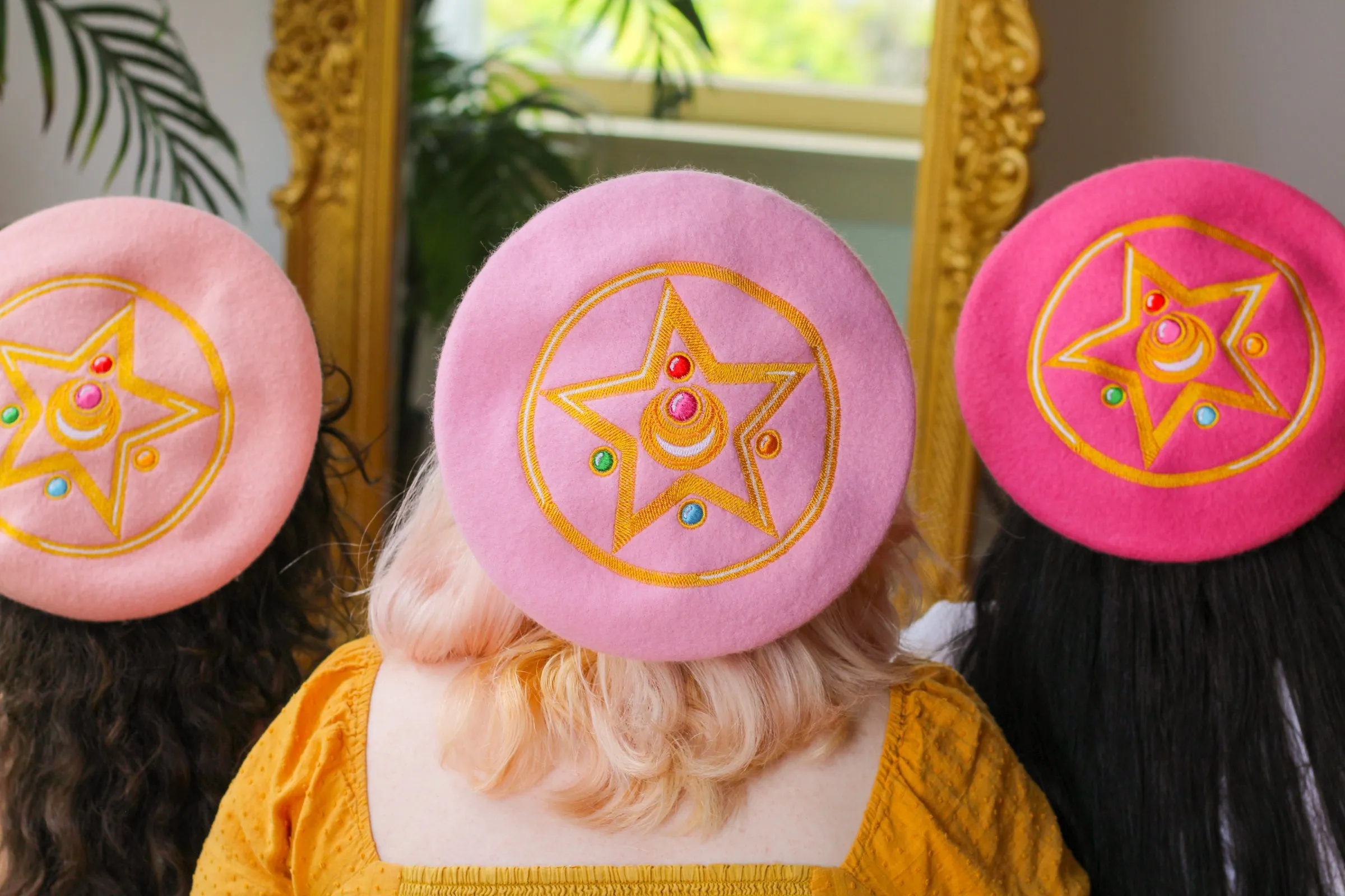 Crystal Star Embroidered Beret!