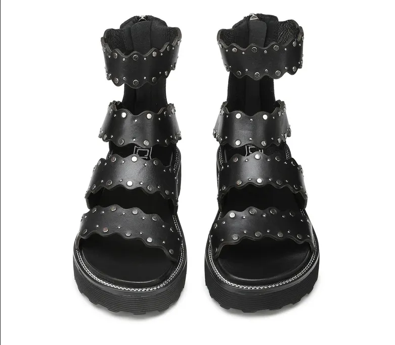 Cult sandalo da donna in pelle Ziggy 3440 CLW344000 nero