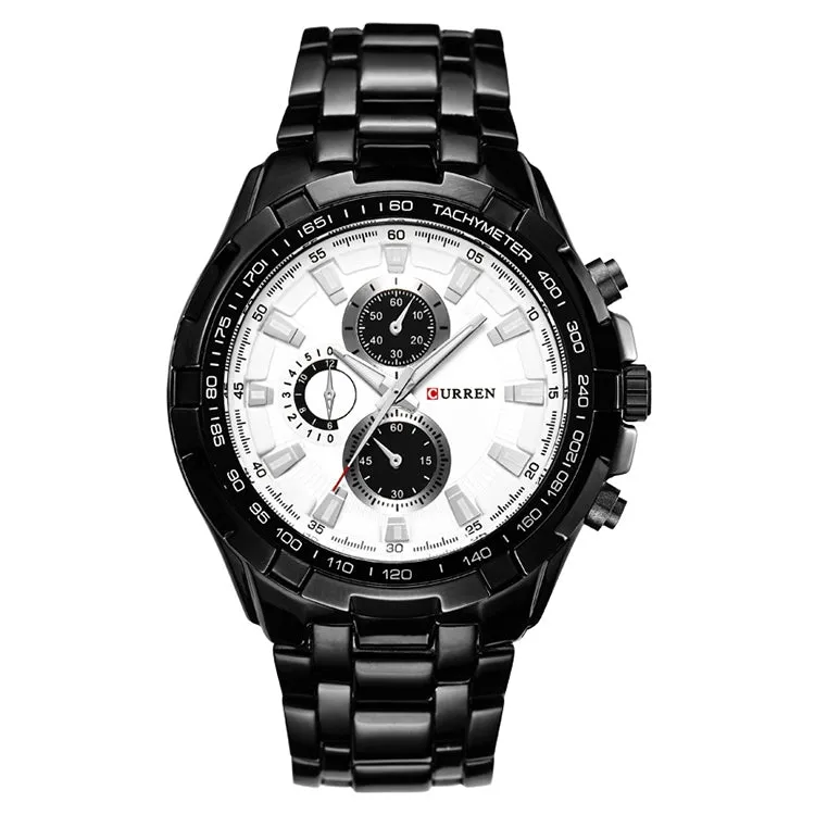 CURREN 8023 Men's Alloy Sport Quartz Watch with Water Resistance