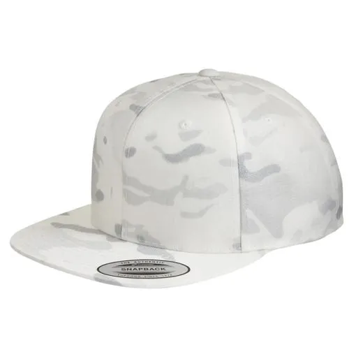 Custom Embroidery, 6089M YP Classics Premium Flat Bill Snapback Multicam Hats