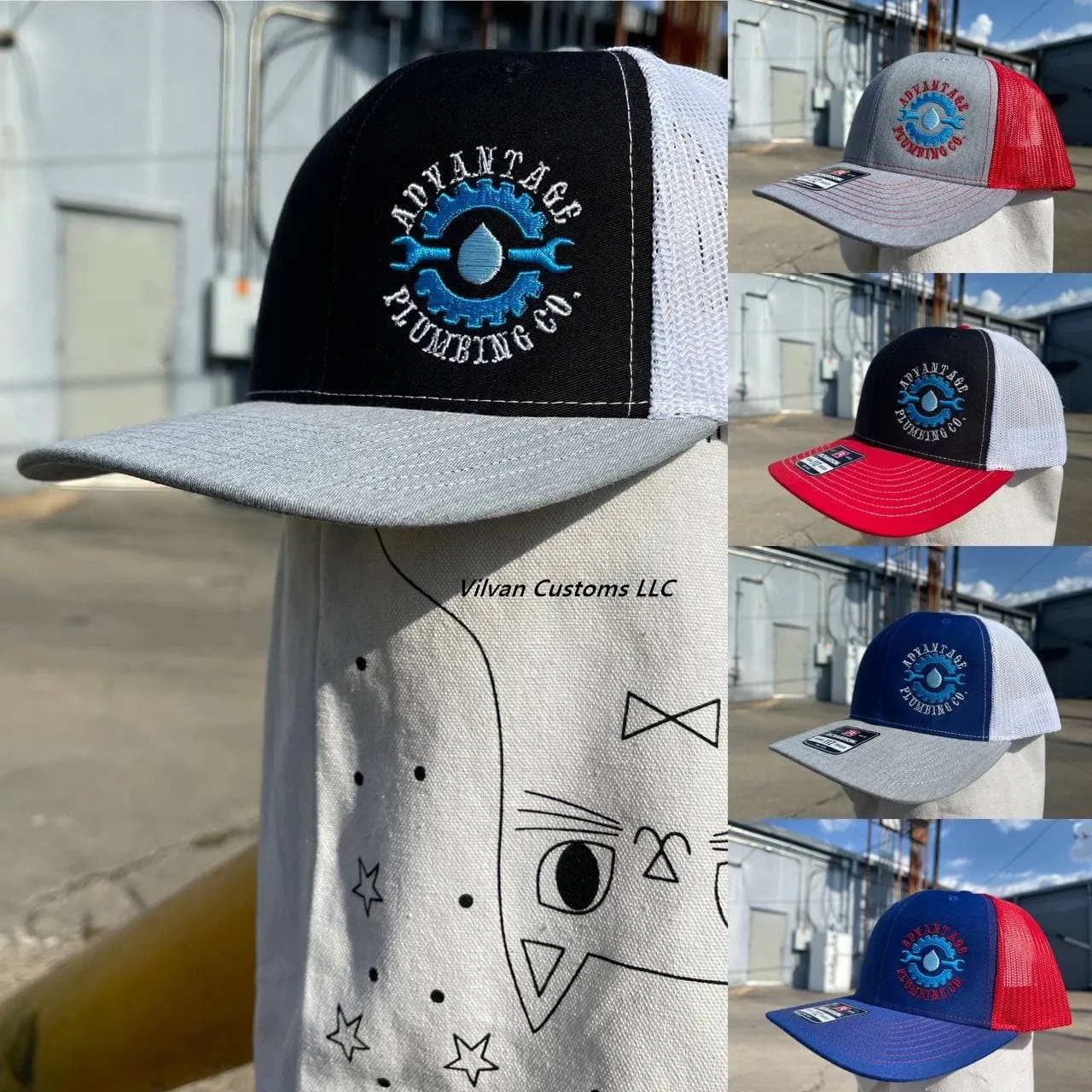 Custom Embroidery, 6089M YP Classics Premium Flat Bill Snapback Multicam Hats