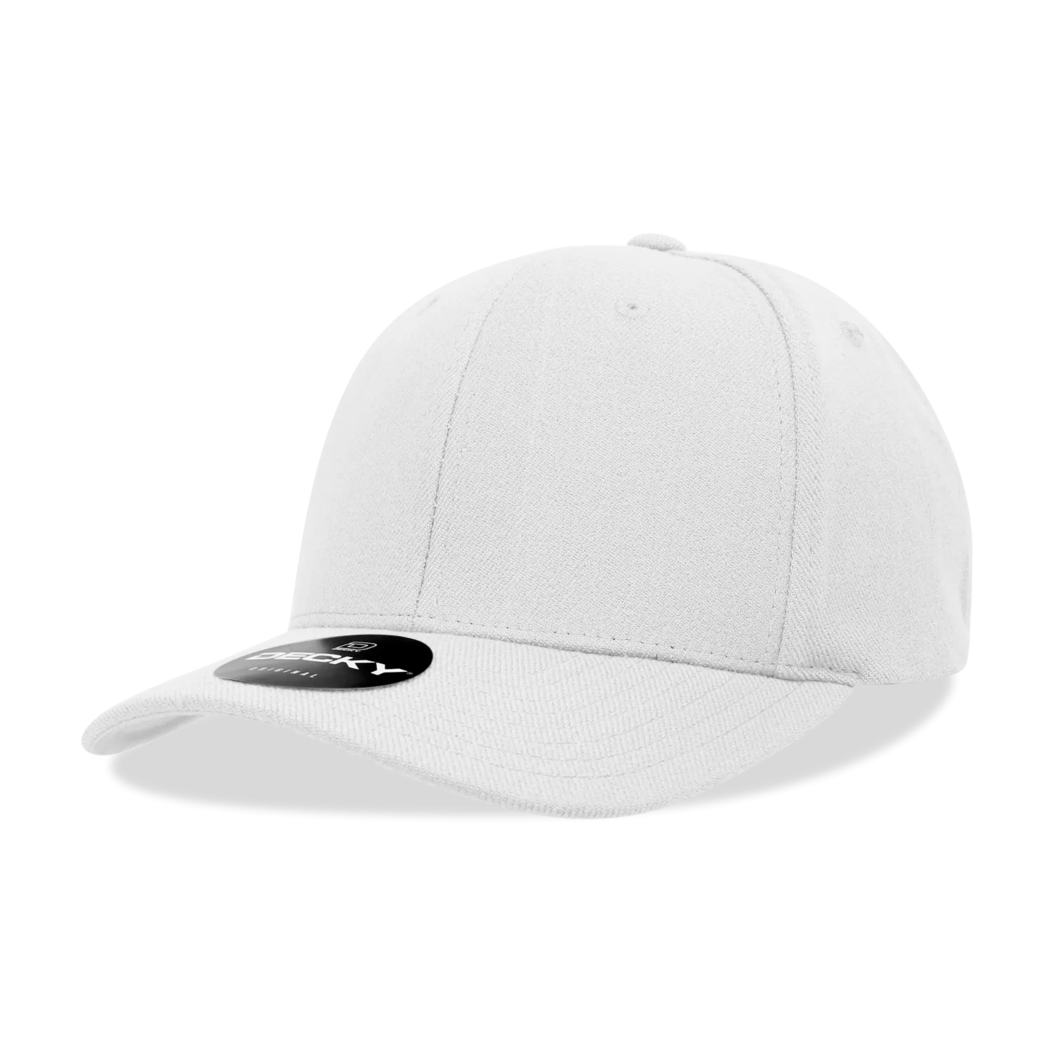 Decky 1016W Curve Bill Flex Hat, 6 Panel Structured Flex Cap
