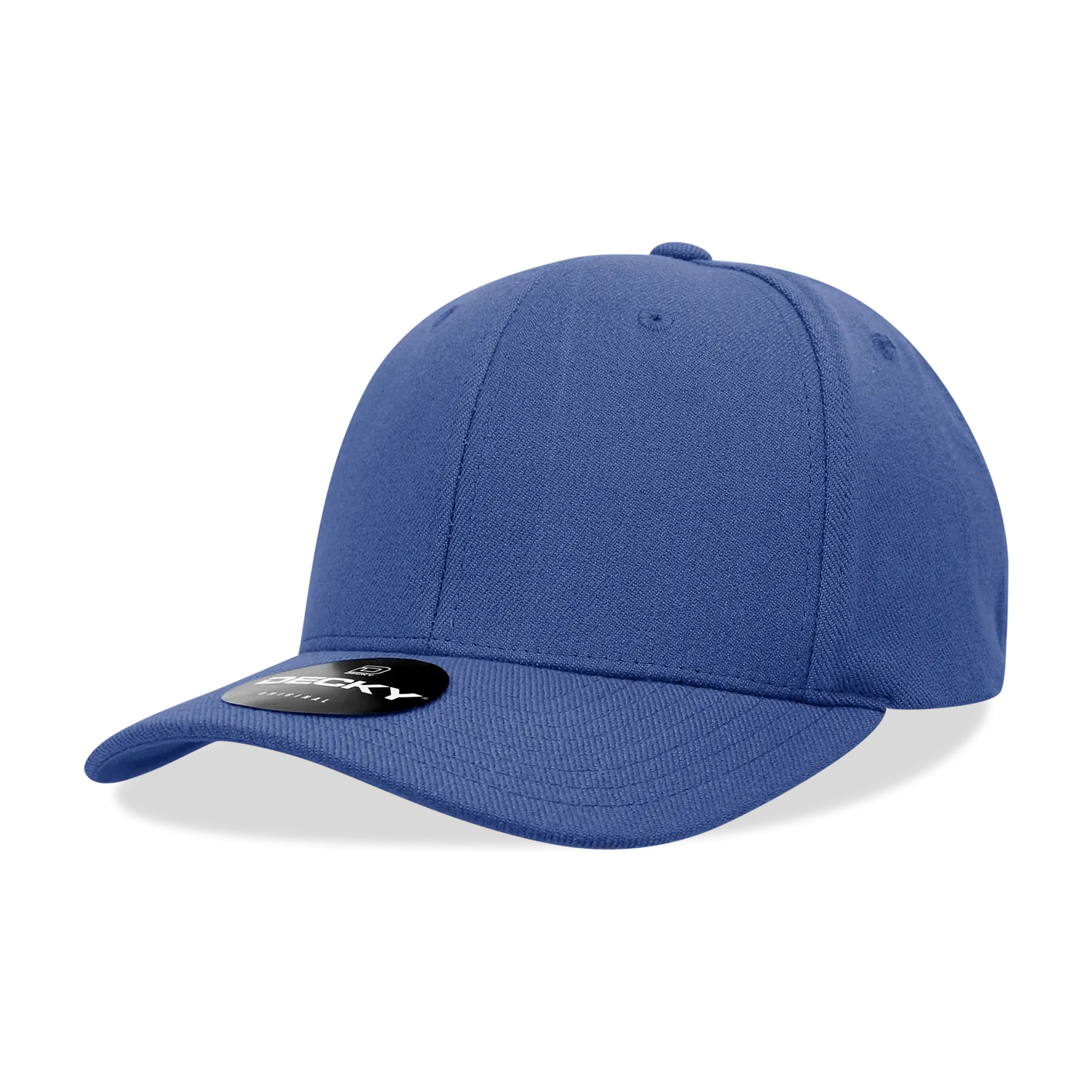Decky 1016W Curve Bill Flex Hat, 6 Panel Structured Flex Cap