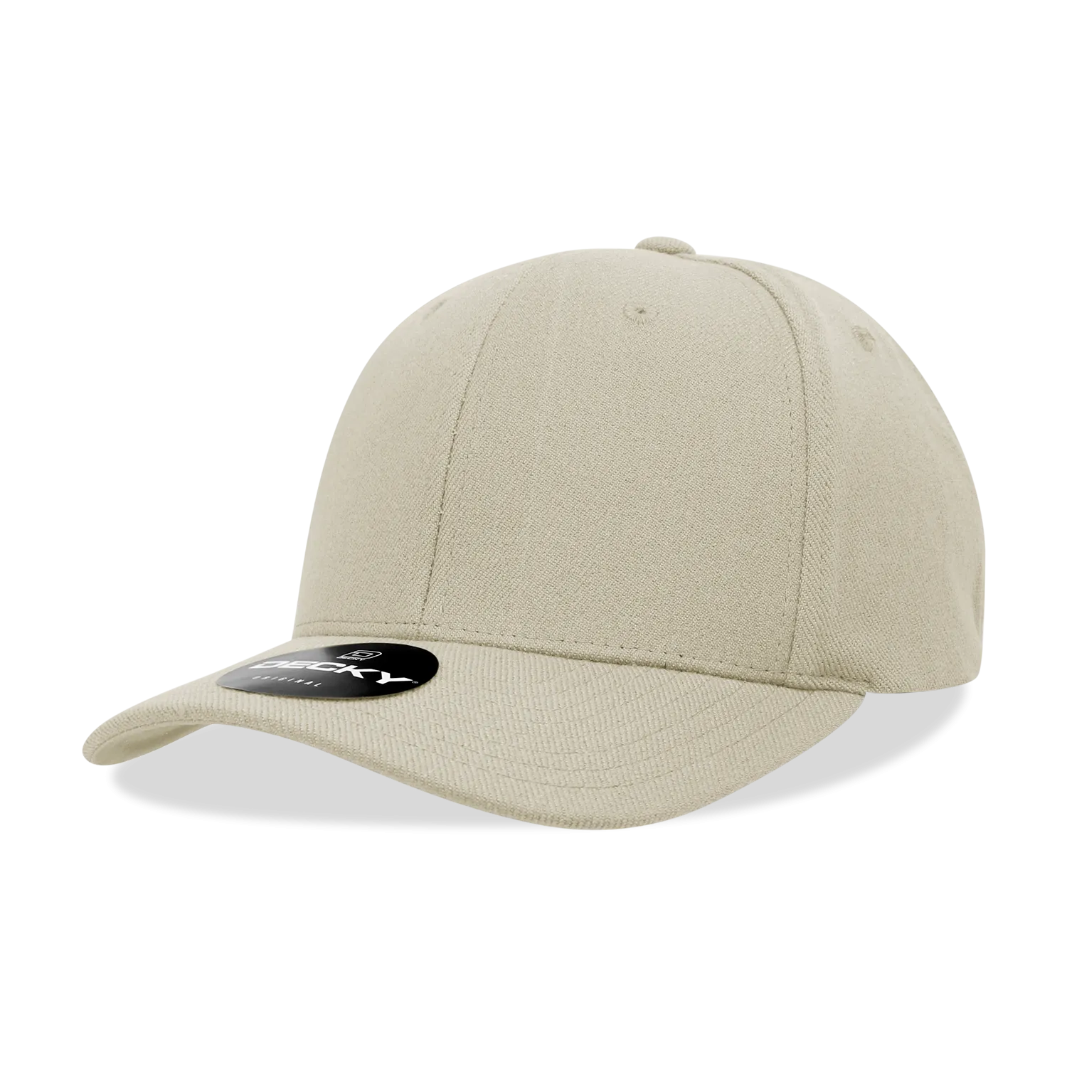 Decky 1016W Curve Bill Flex Hat, 6 Panel Structured Flex Cap