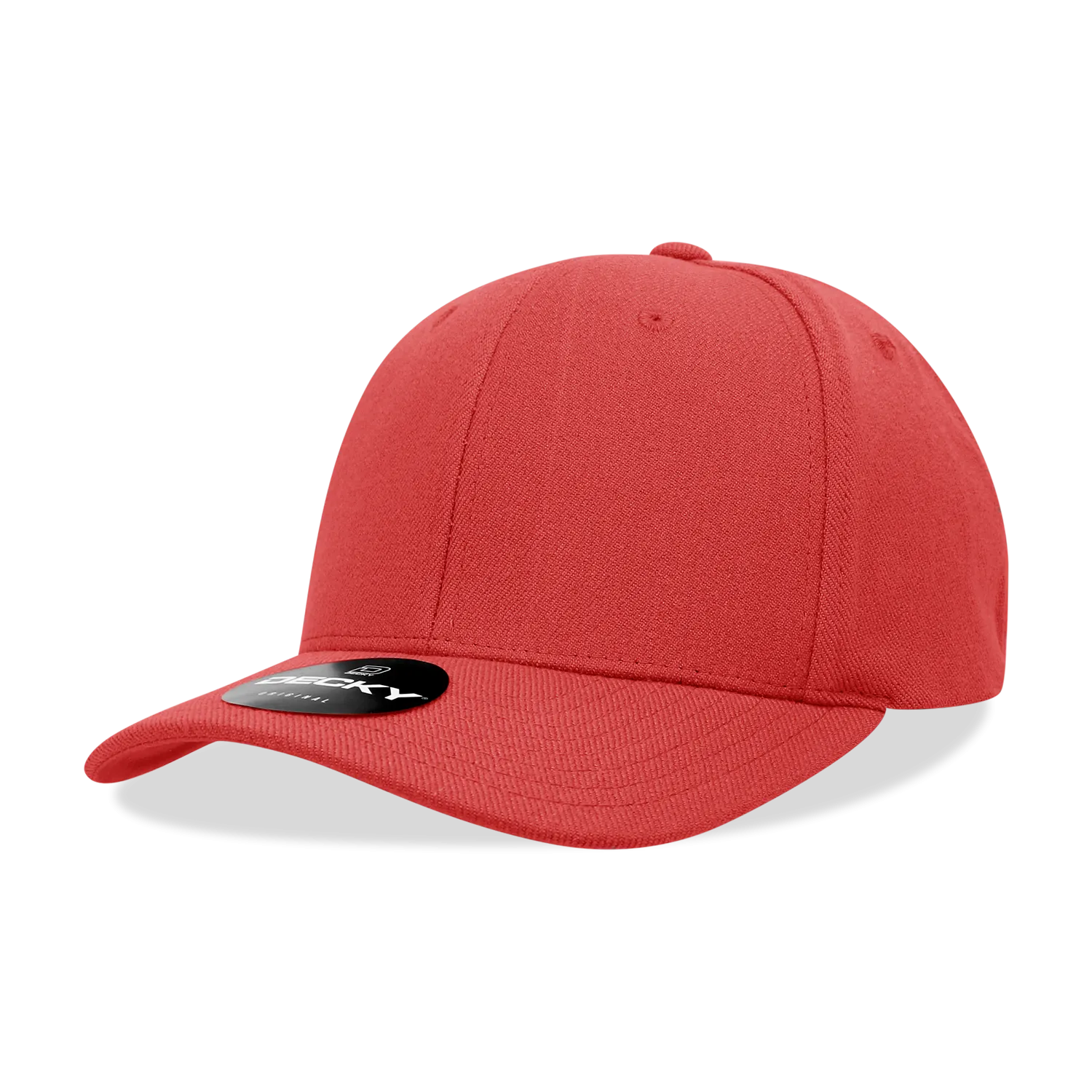 Decky 1016W Curve Bill Flex Hat, 6 Panel Structured Flex Cap