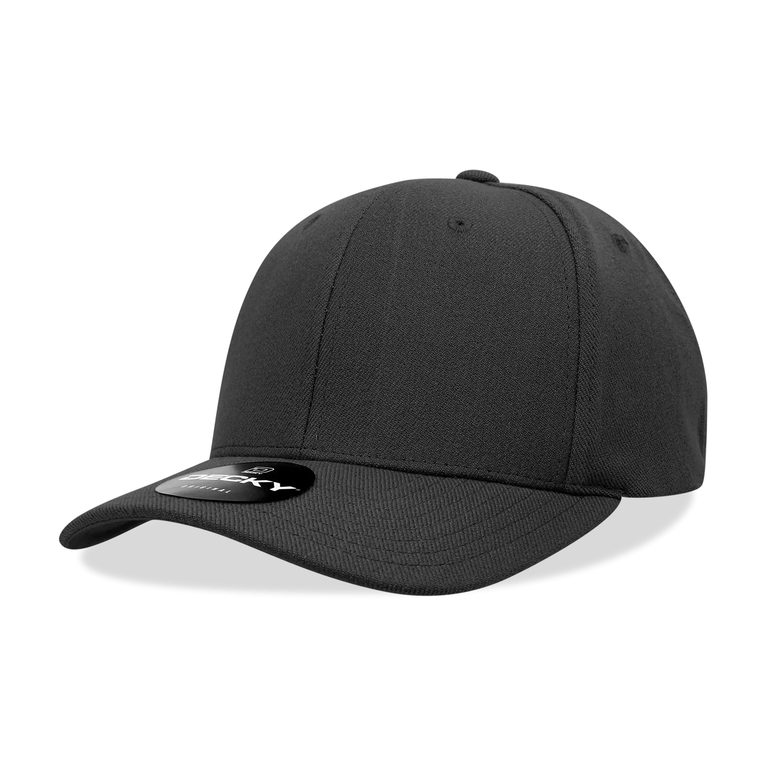 Decky 1016W Curve Bill Flex Hat, 6 Panel Structured Flex Cap