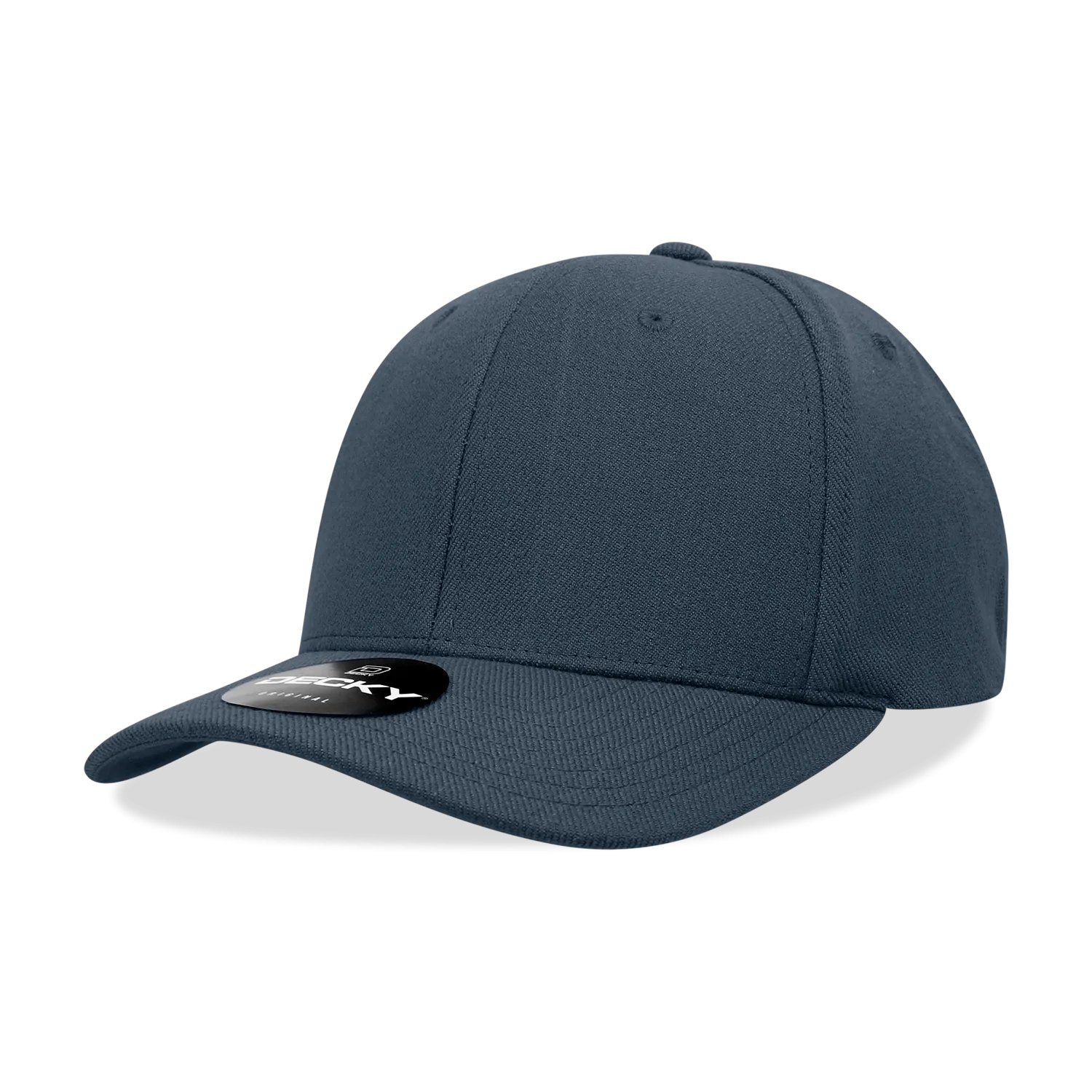 Decky 1016W Curve Bill Flex Hat, 6 Panel Structured Flex Cap