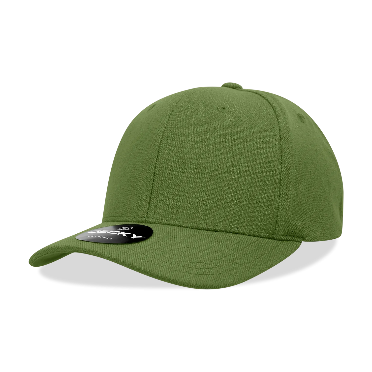 Decky 1016W Curve Bill Flex Hat, 6 Panel Structured Flex Cap