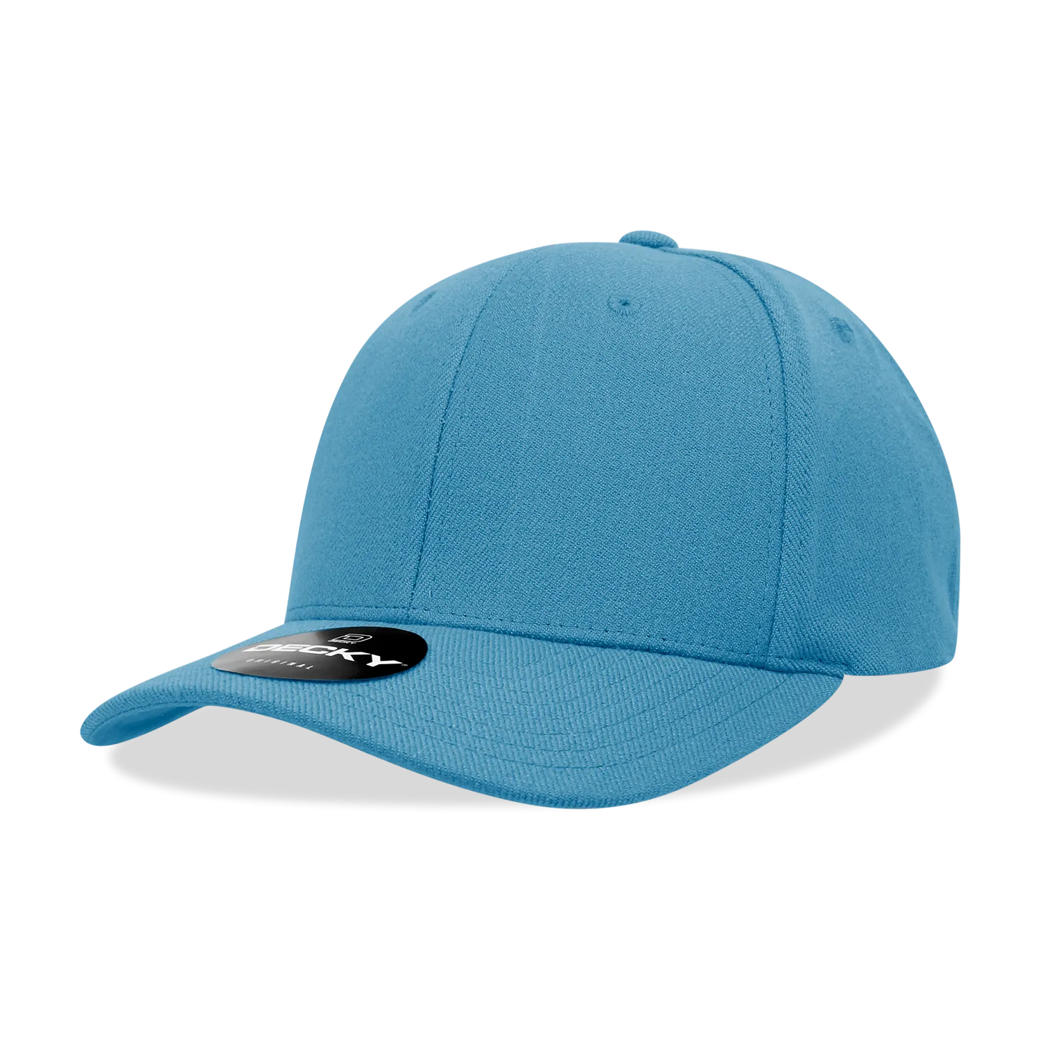 Decky 1016W Curve Bill Flex Hat, 6 Panel Structured Flex Cap