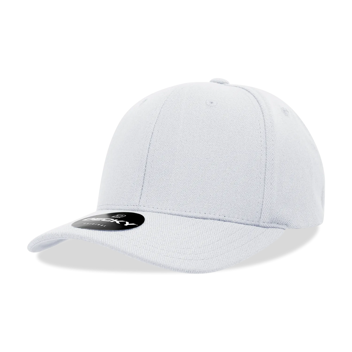 Decky 1016W Curve Bill Flex Hat, 6 Panel Structured Flex Cap