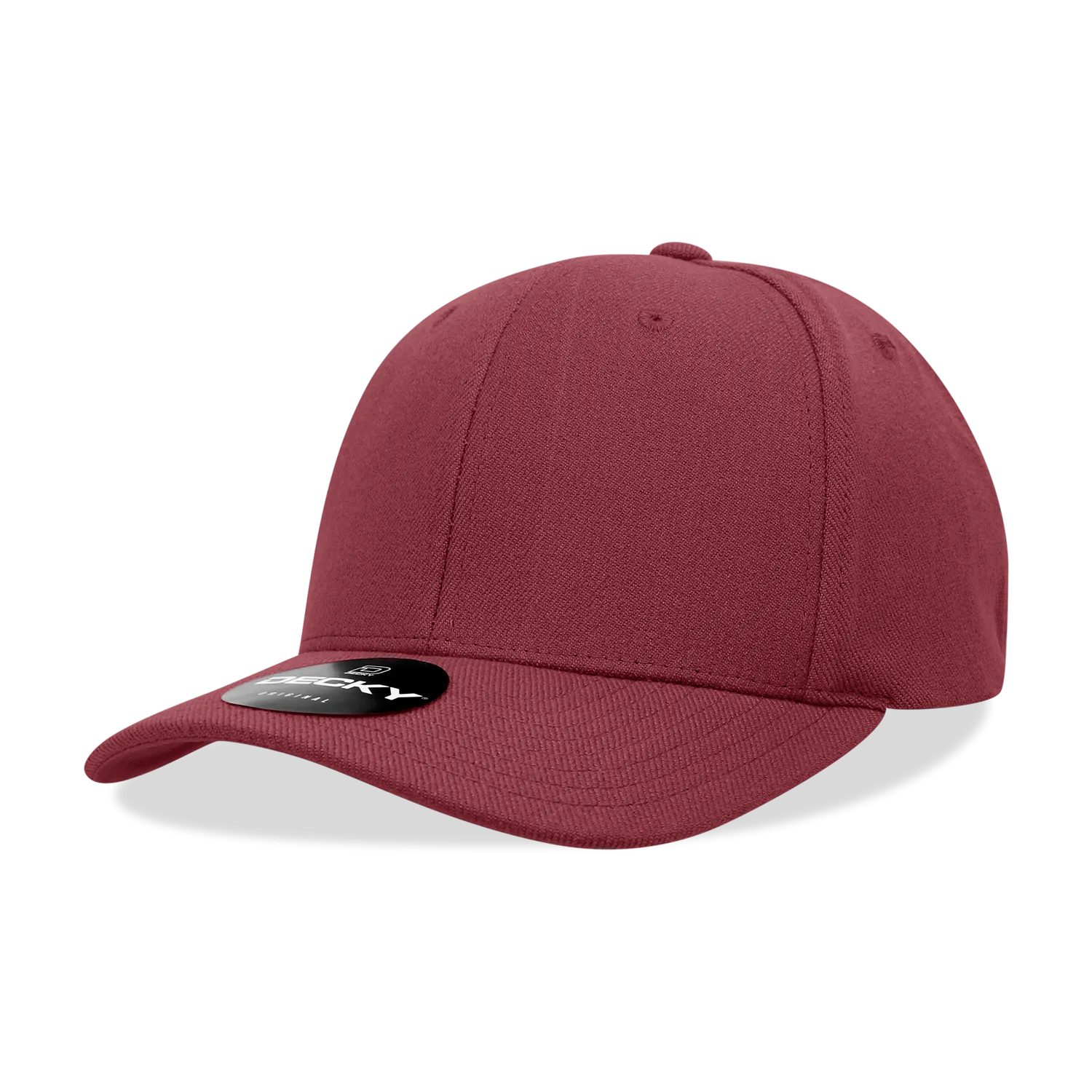 Decky 1016W Curve Bill Flex Hat, 6 Panel Structured Flex Cap