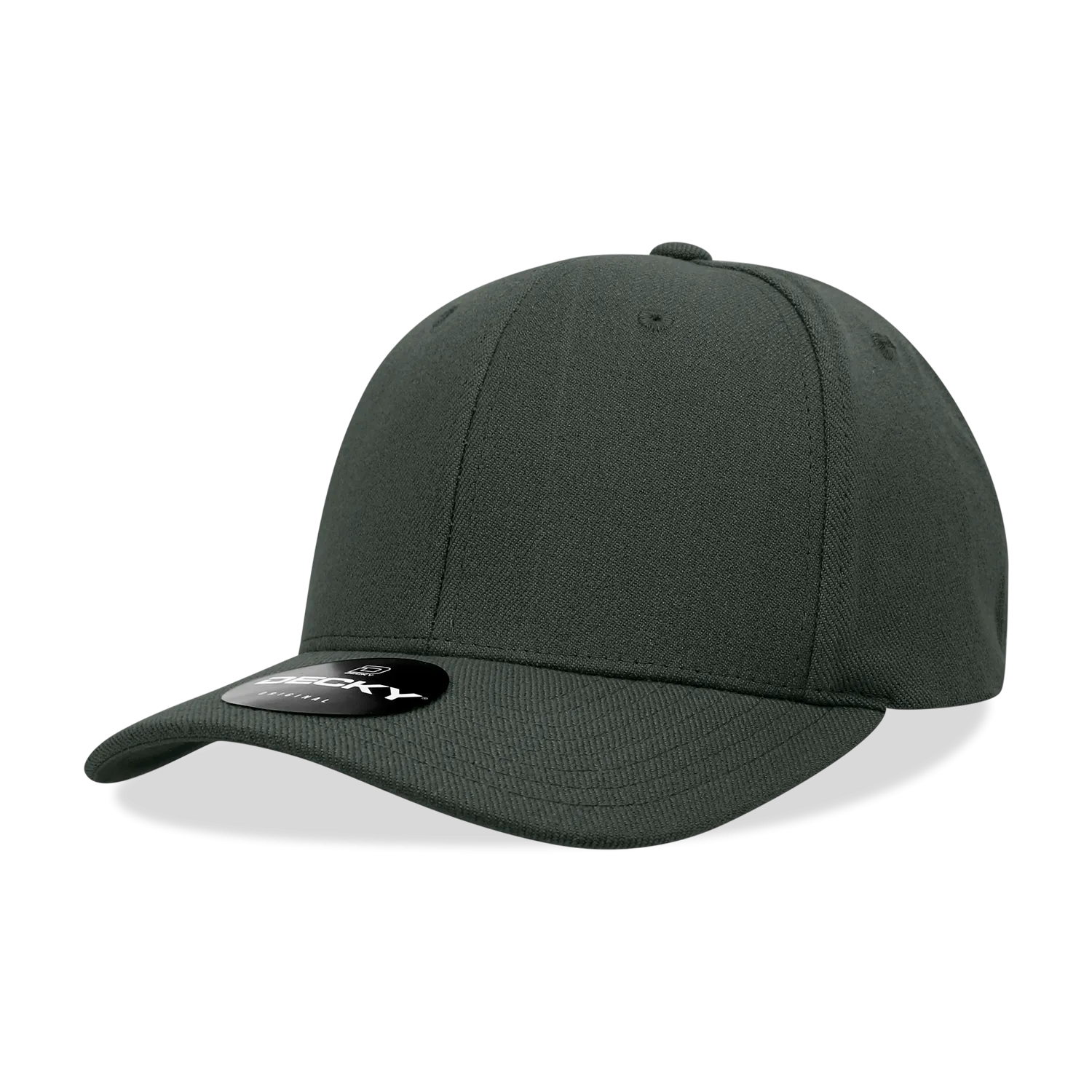 Decky 1016W Curve Bill Flex Hat, 6 Panel Structured Flex Cap