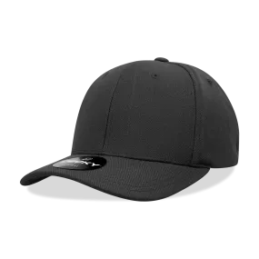 Decky 1016W Curve Bill Flex Hat, 6 Panel Structured Flex Cap