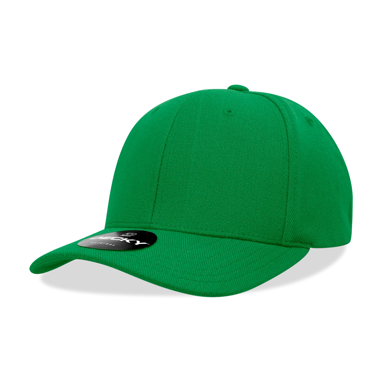 Decky 1016W Curve Bill Flex Hat, 6 Panel Structured Flex Cap