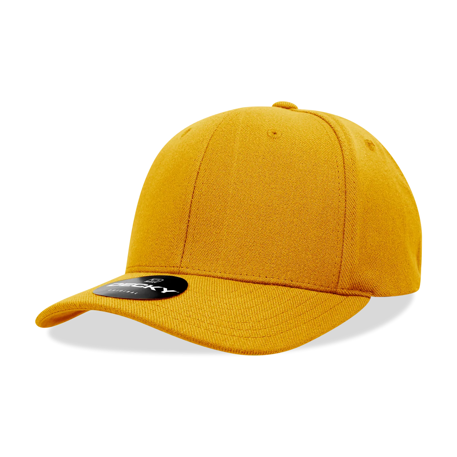 Decky 1016W Curve Bill Flex Hat, 6 Panel Structured Flex Cap