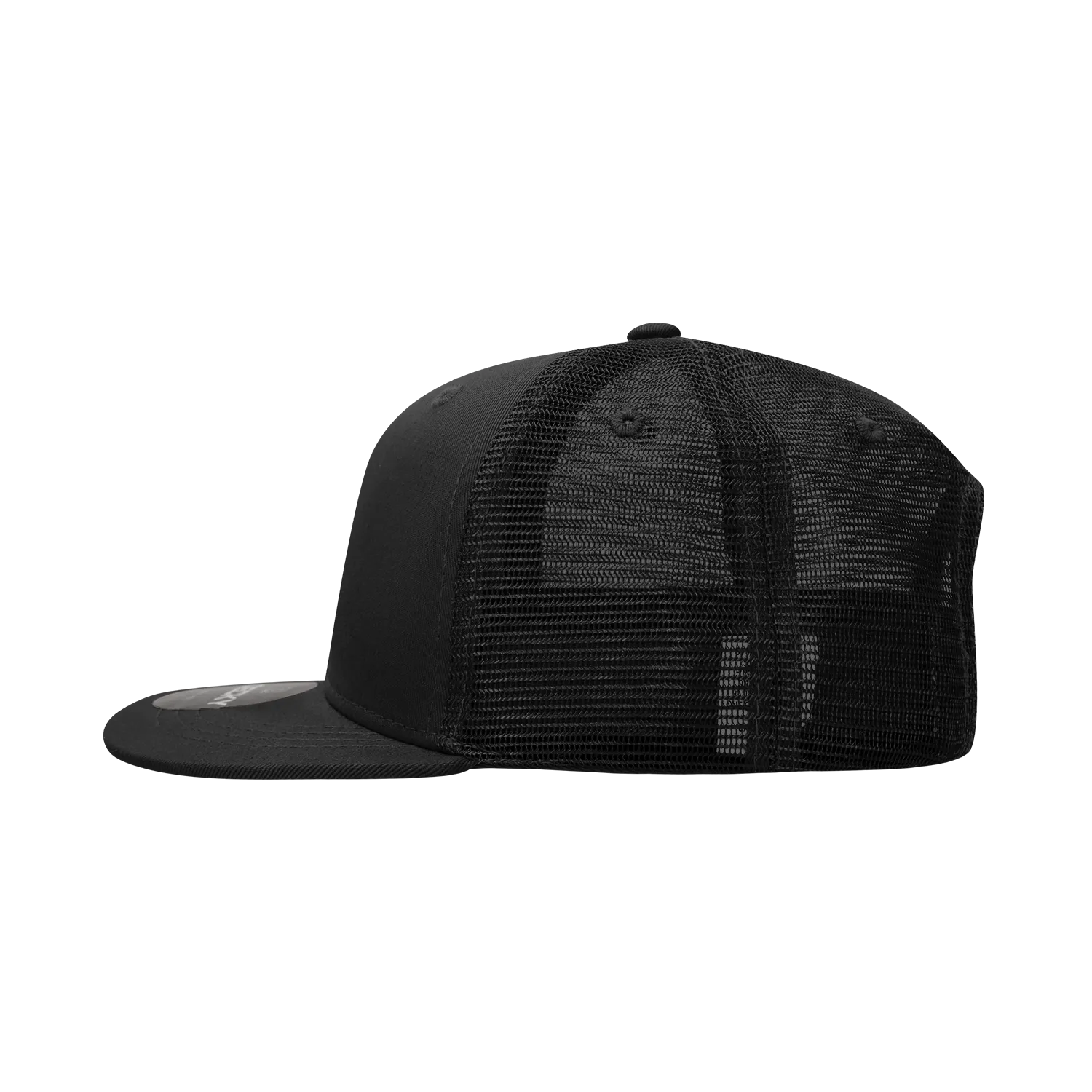 Decky 1052 Blank 6 Panel Trucker Hat, Flat Bill Snapback - CASE Pricing