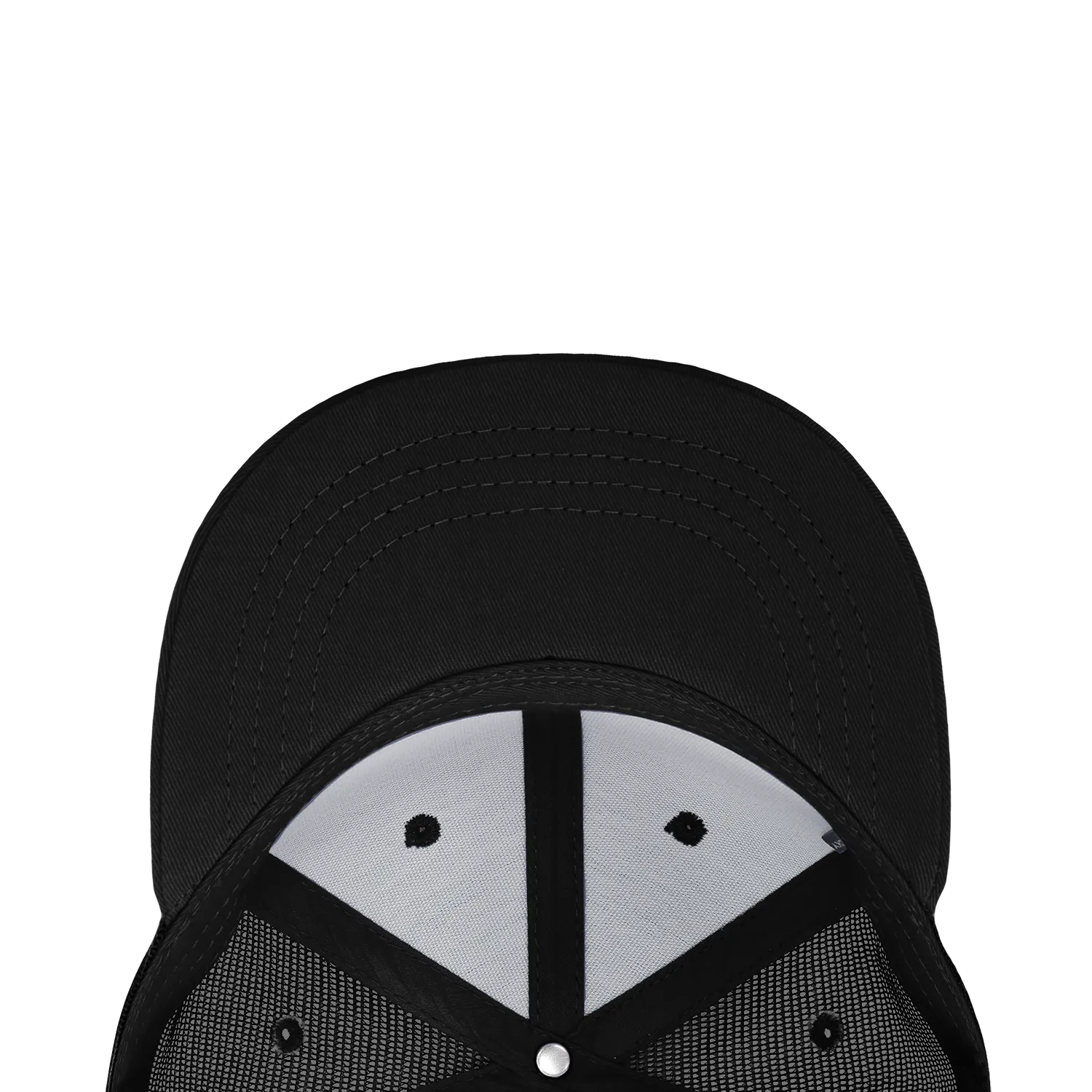 Decky 1052 Blank 6 Panel Trucker Hat, Flat Bill Snapback - CASE Pricing