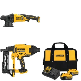 DeWalt DCFS950B 20V MAX* 9Ga Stapler w/ DCM848B 20V Polisher & FREE Battery-2Pk