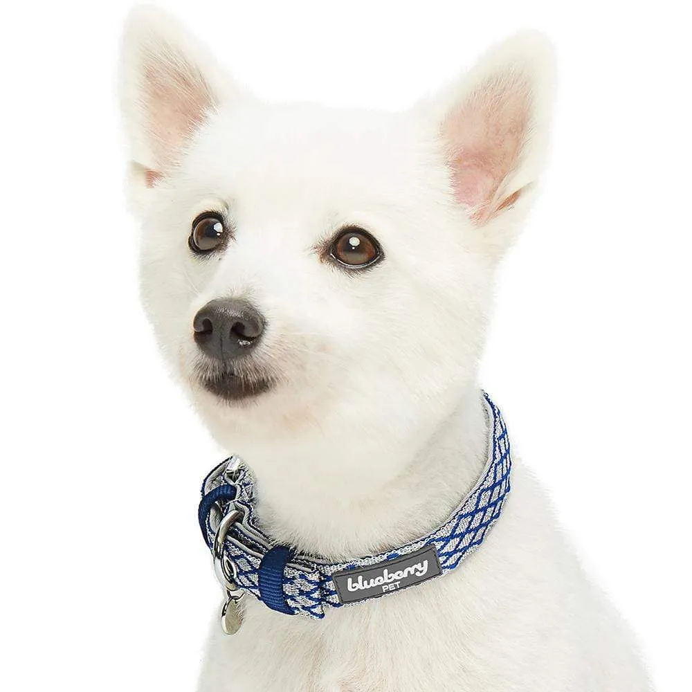 Diamond Pattern Padded Dog Collar