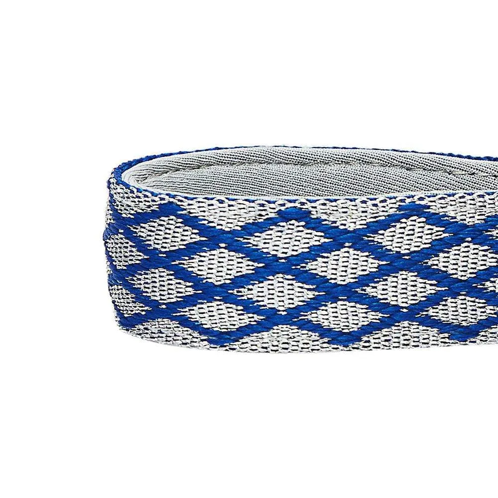 Diamond Pattern Padded Dog Collar