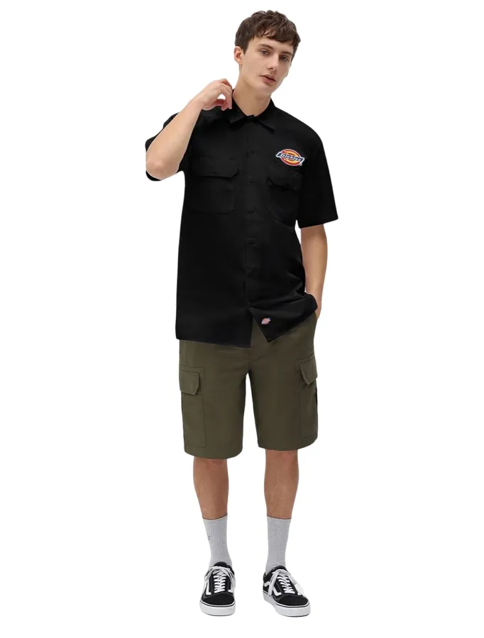 Dickies camicia da uomo manica corta Clintondale DK0A4XRRBLK1 nero