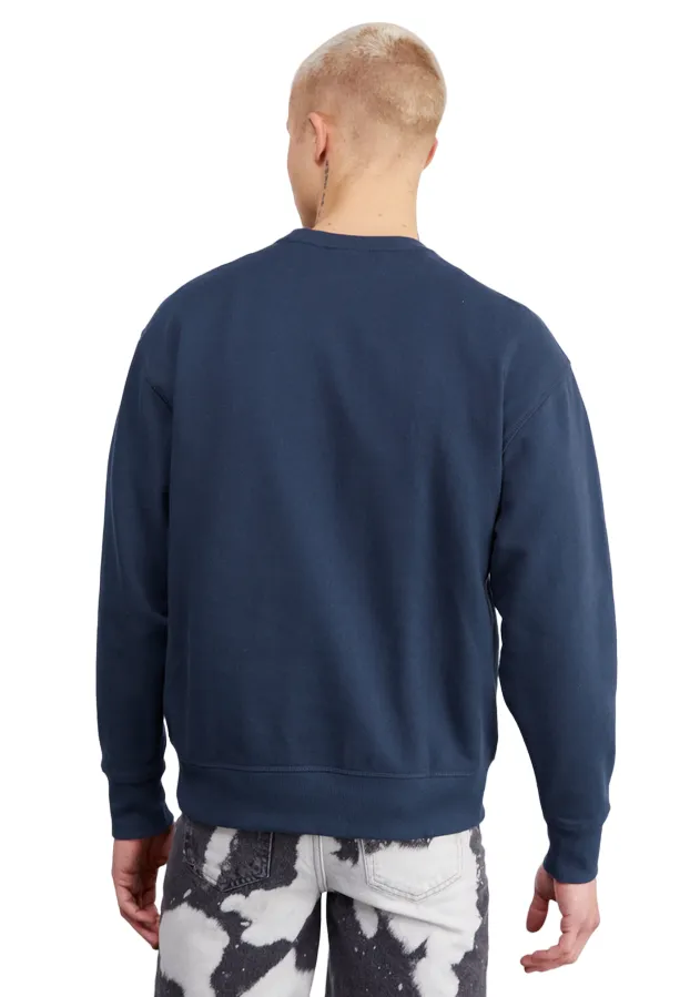 Dickies Felpa girocollo da uomo Millersburg DK0A4YLZDNX1 blu