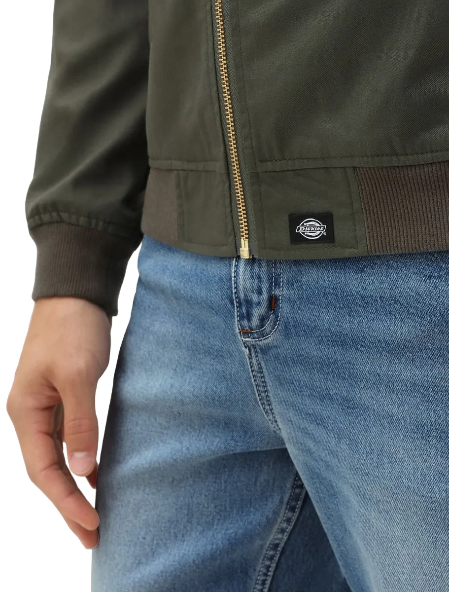 Dickies Giacca leggera da uomo in policotone Hughson DK720230DKO verde oliva