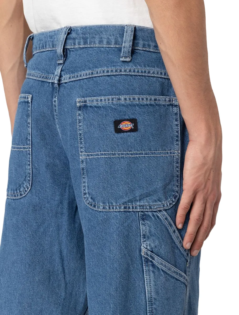 Dickies pantalone jeans da uomo Garyville DK0A4XECCLB1 blu medio