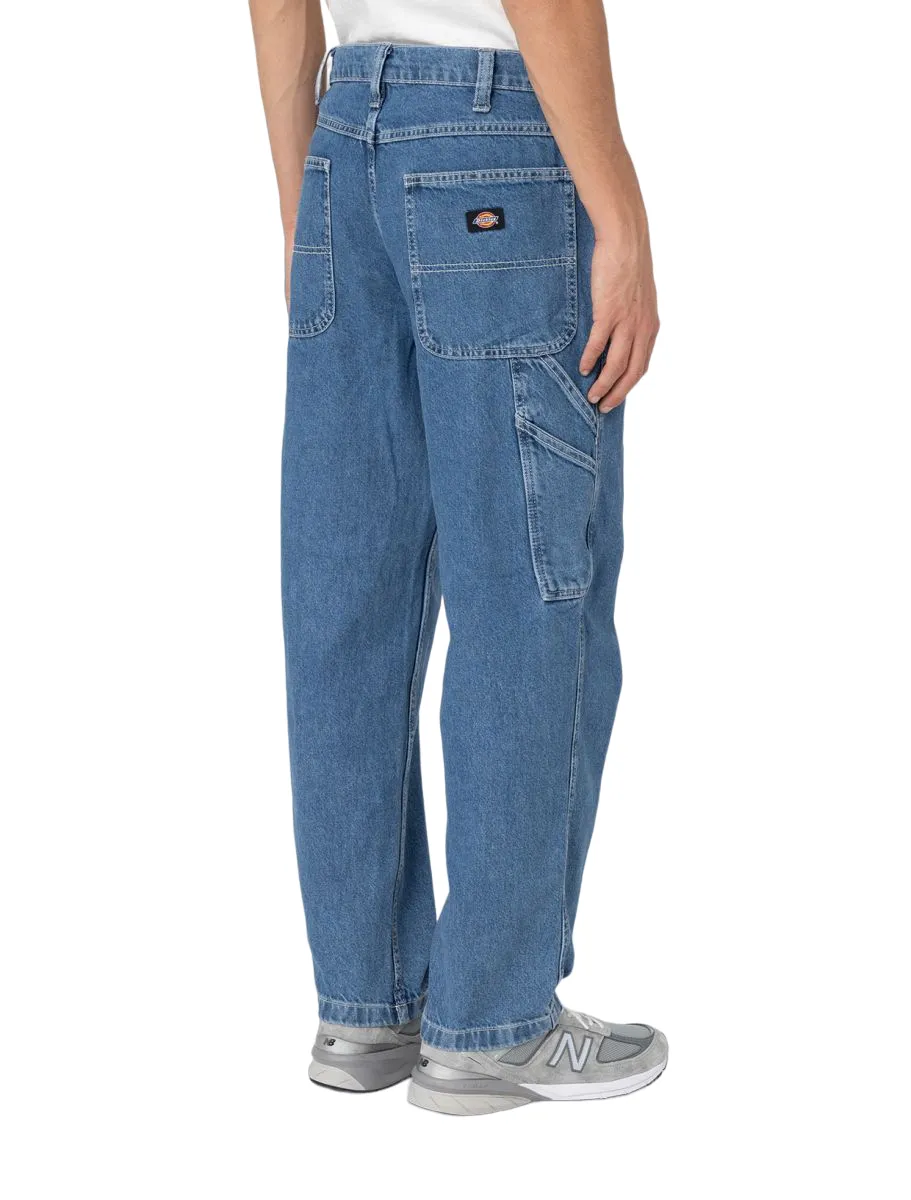 Dickies pantalone jeans da uomo Garyville DK0A4XECCLB1 blu medio