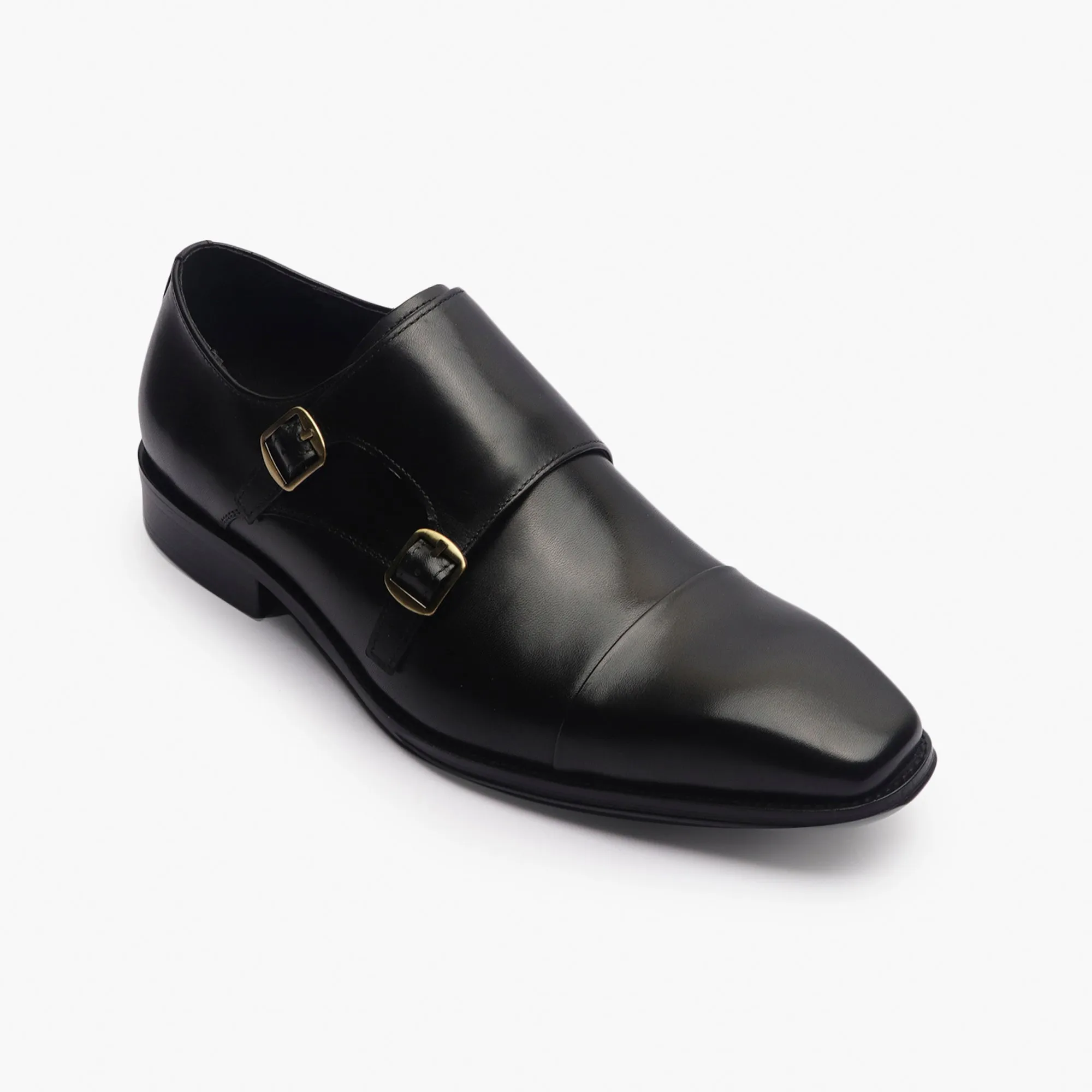Double Buckle Monk Strap Patina