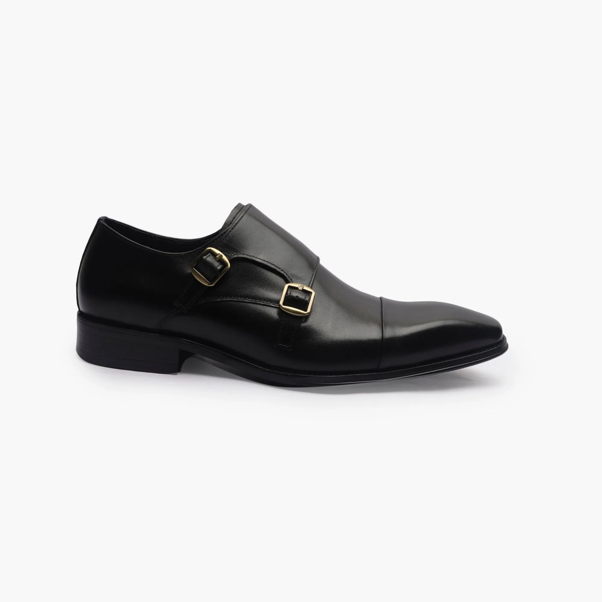 Double Buckle Monk Strap Patina
