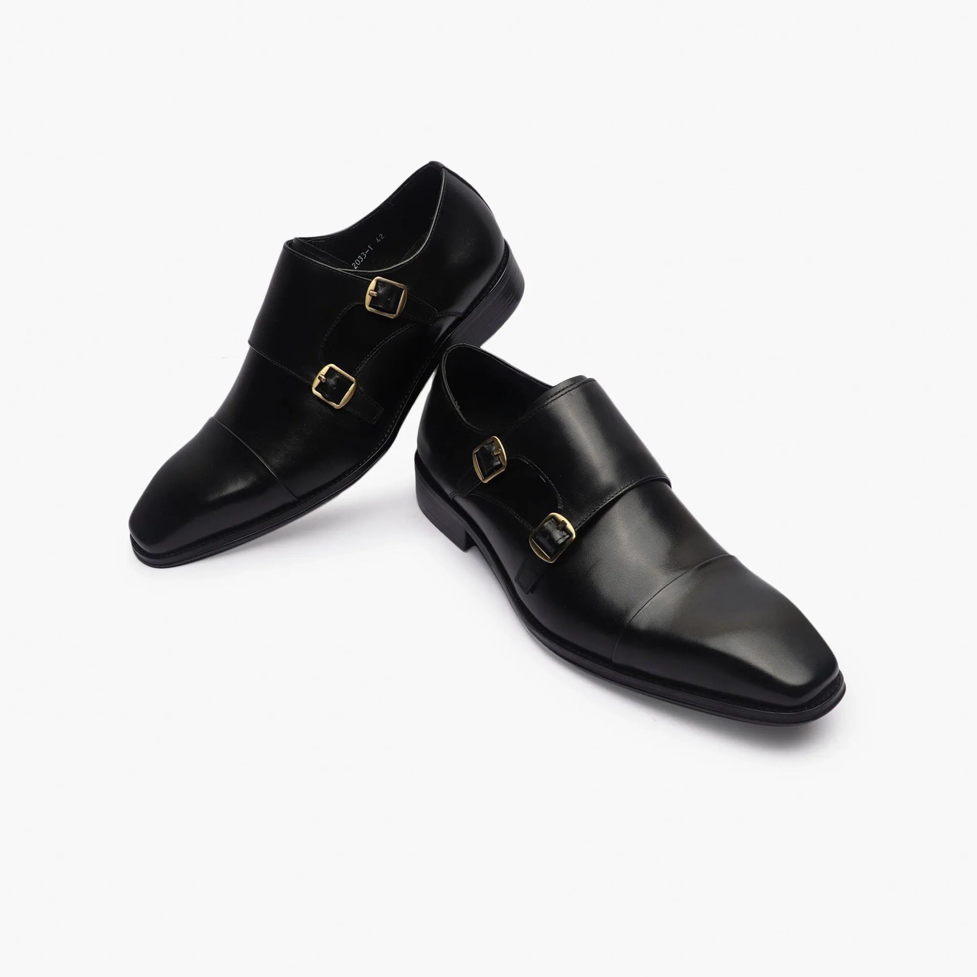 Double Buckle Monk Strap Patina