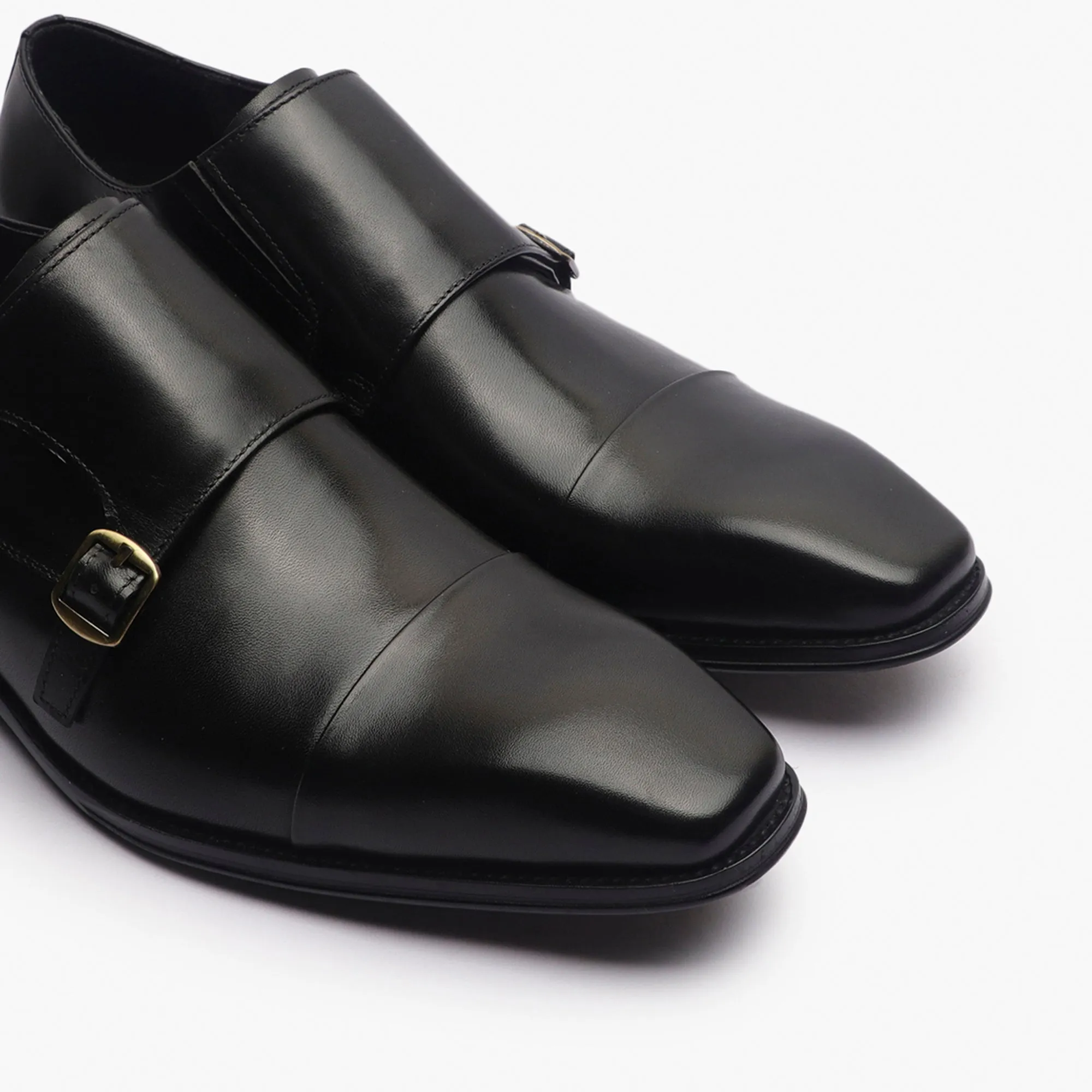 Double Buckle Monk Strap Patina