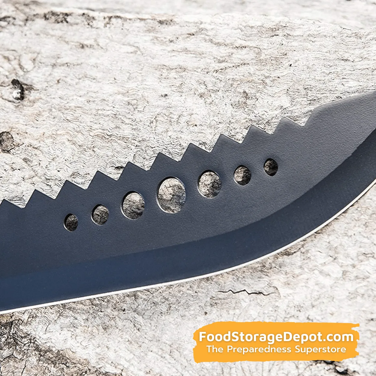 Durable Black 440 Stainless Steel Machete (Full Tang)