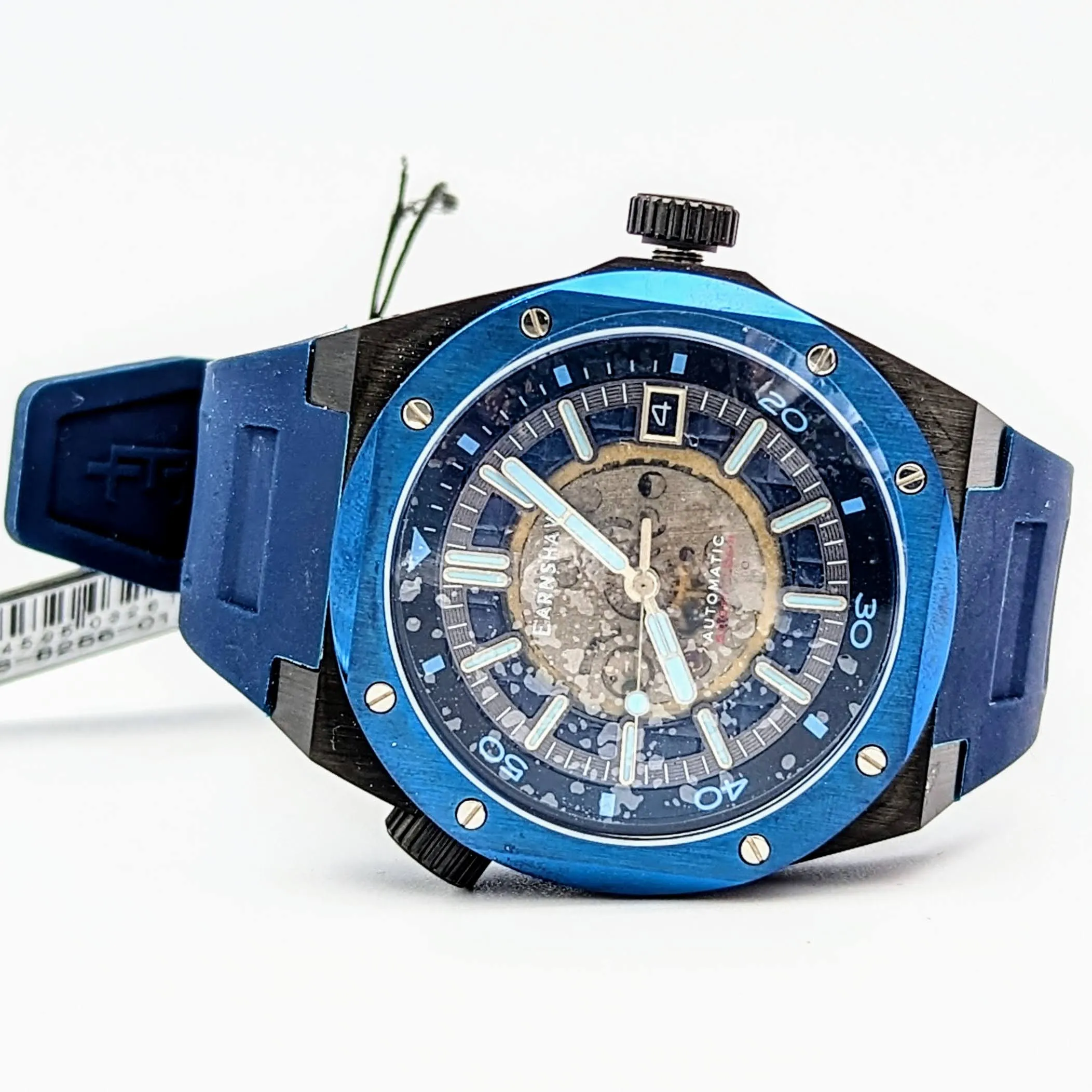 EARNSHAW Bessemer Compressor Automatic Wristwatch Mettalic Blue – BRAND NEW! In Box!