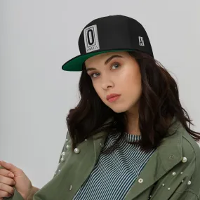 Embroidered Flat Bill Snapback Cap Black Streetwear Yupoong The Ascension High Fashion OMEGA