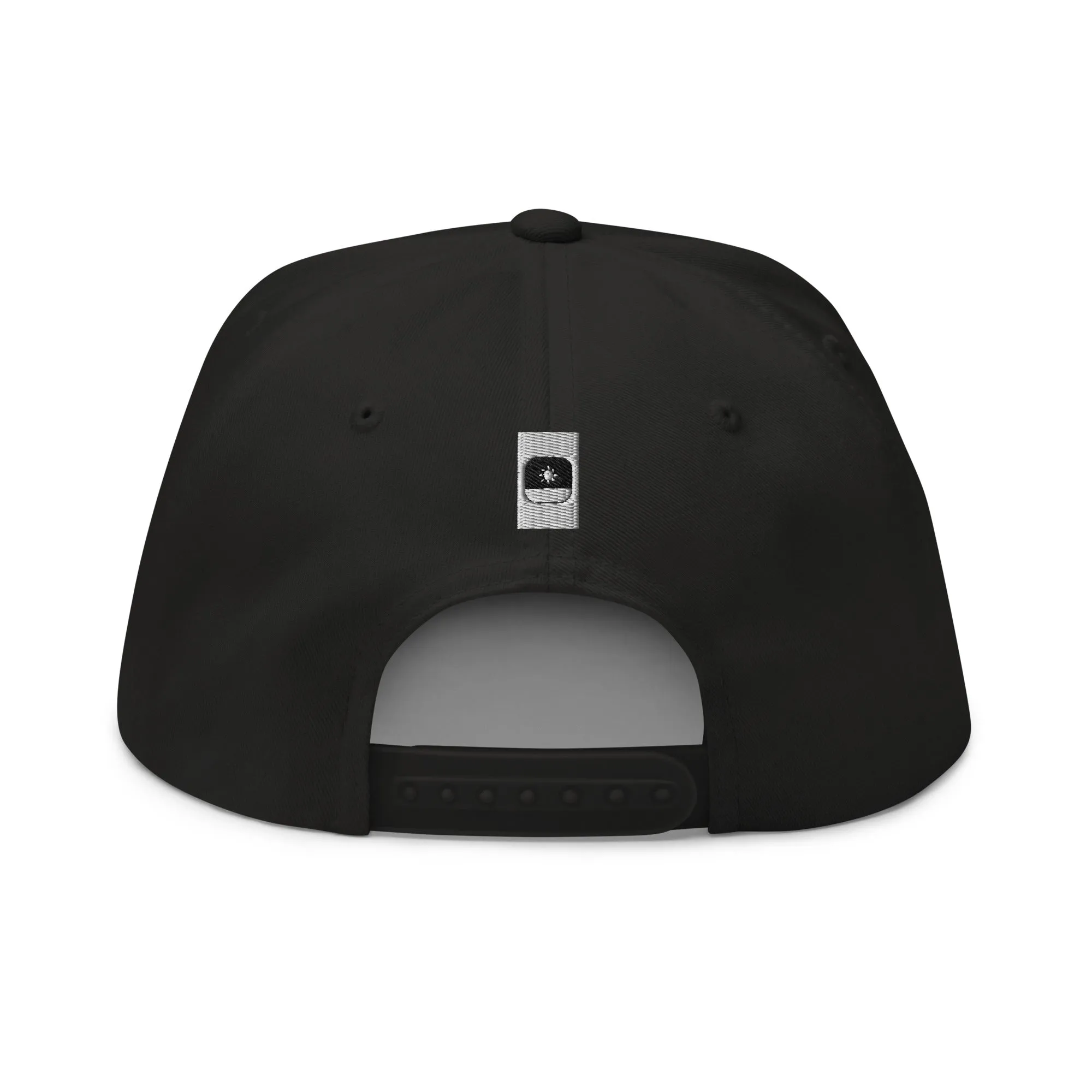 Embroidered Flat Bill Snapback Cap White Streetwear Yupoong The Ascension High Fashion WHITE SUN