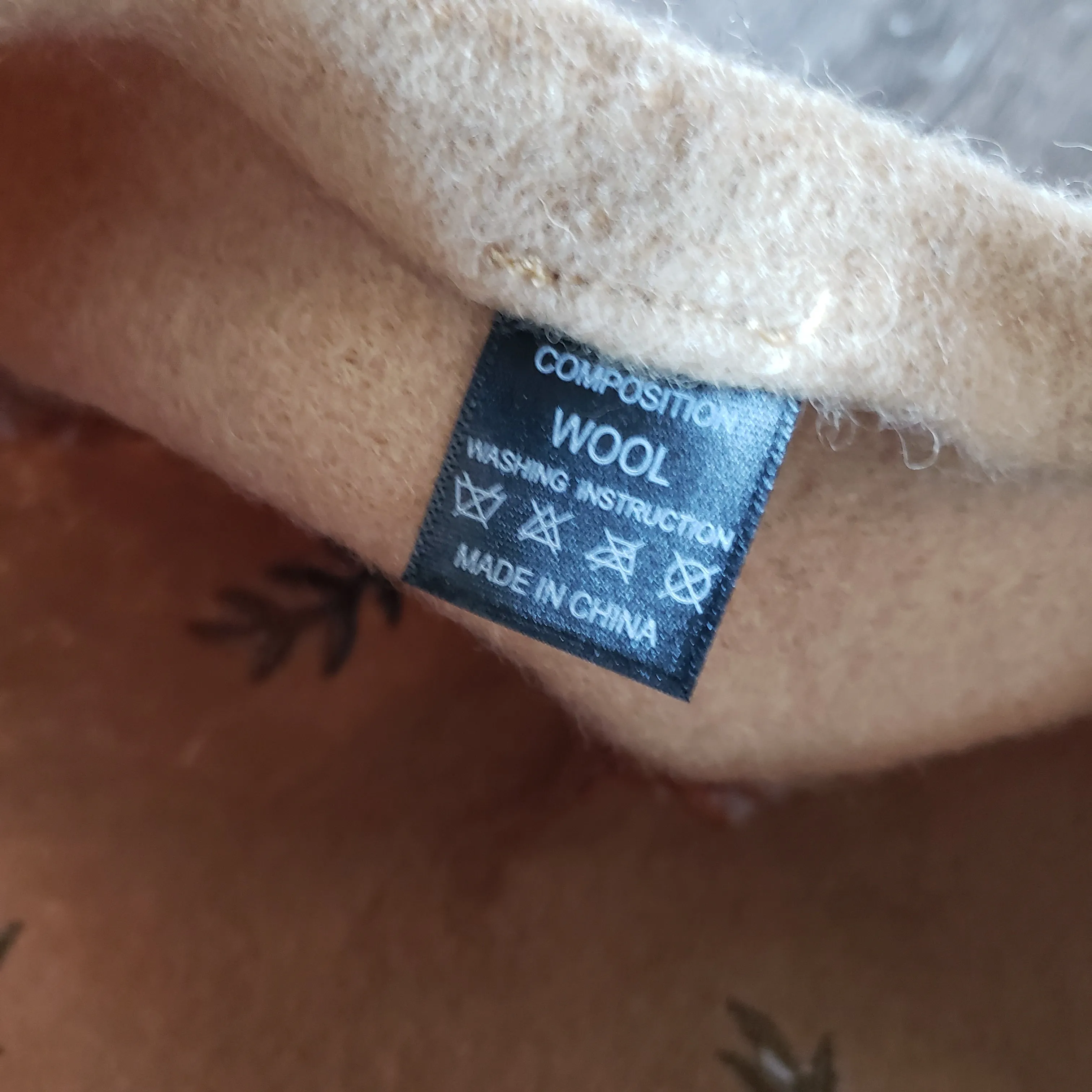 Embroidered Forest Critters Beret