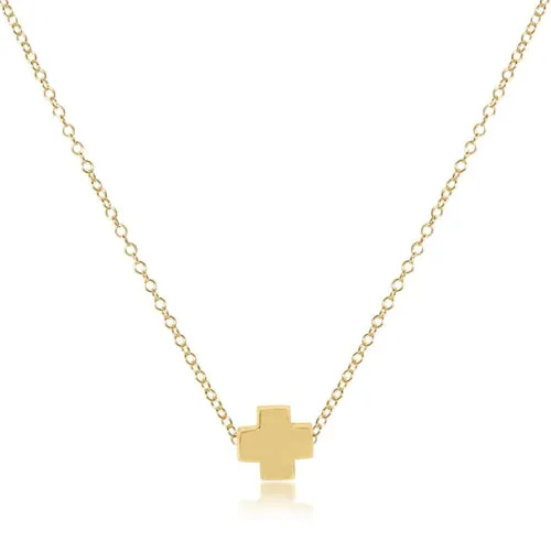enewton 16" Necklace Cross-Gold