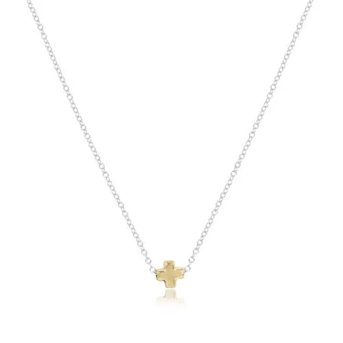 enewton -16"  Necklace Gold -Signature Cross Gold