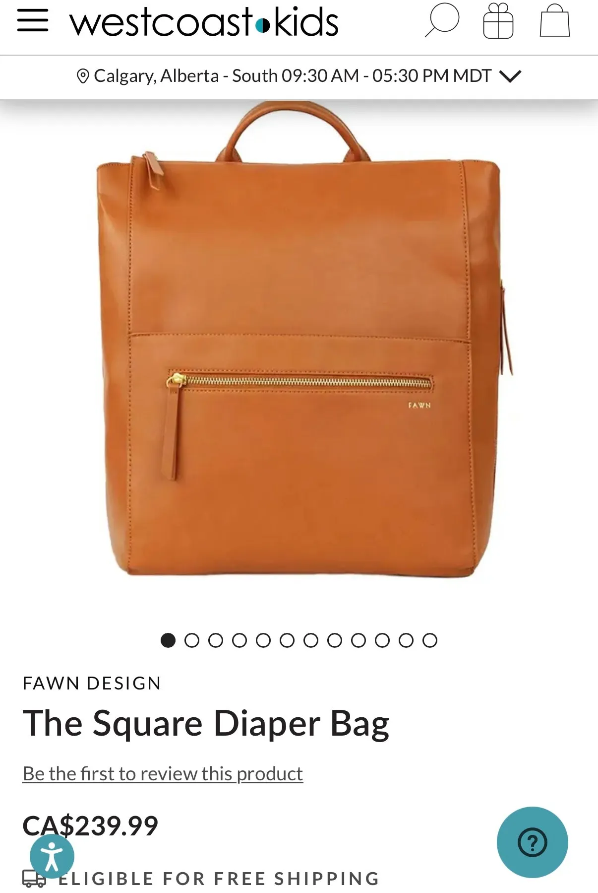 Fawn Design The Square Diaper Bag, MSRP $240