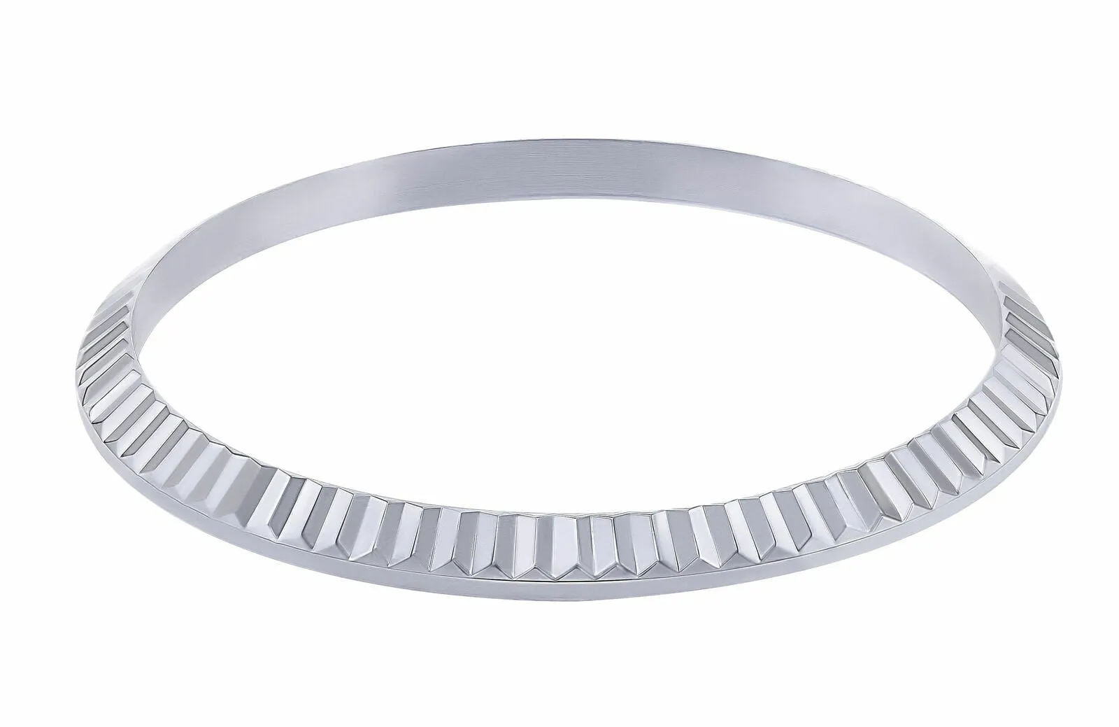 FLUTED  BEZEL FOR 34MM ROLEX MEN DATE 1400 1410 14000 14010 14000M 15000 STEEL