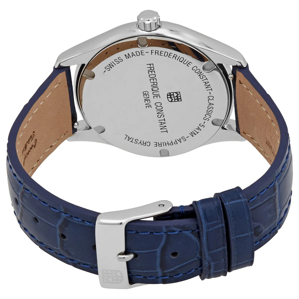 Frederique Constant Classics Quartz Diamond Blue Dial Watch FC-220MN3BD6