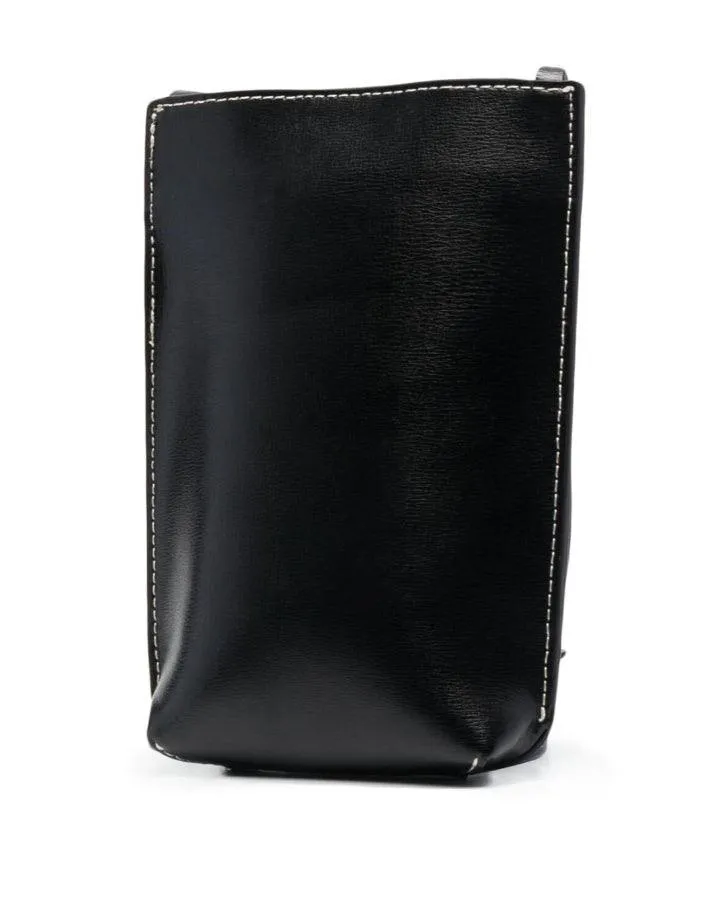 Ganni Small Recycled Leather Crossbody Bag