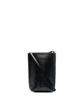 Ganni Small Recycled Leather Crossbody Bag