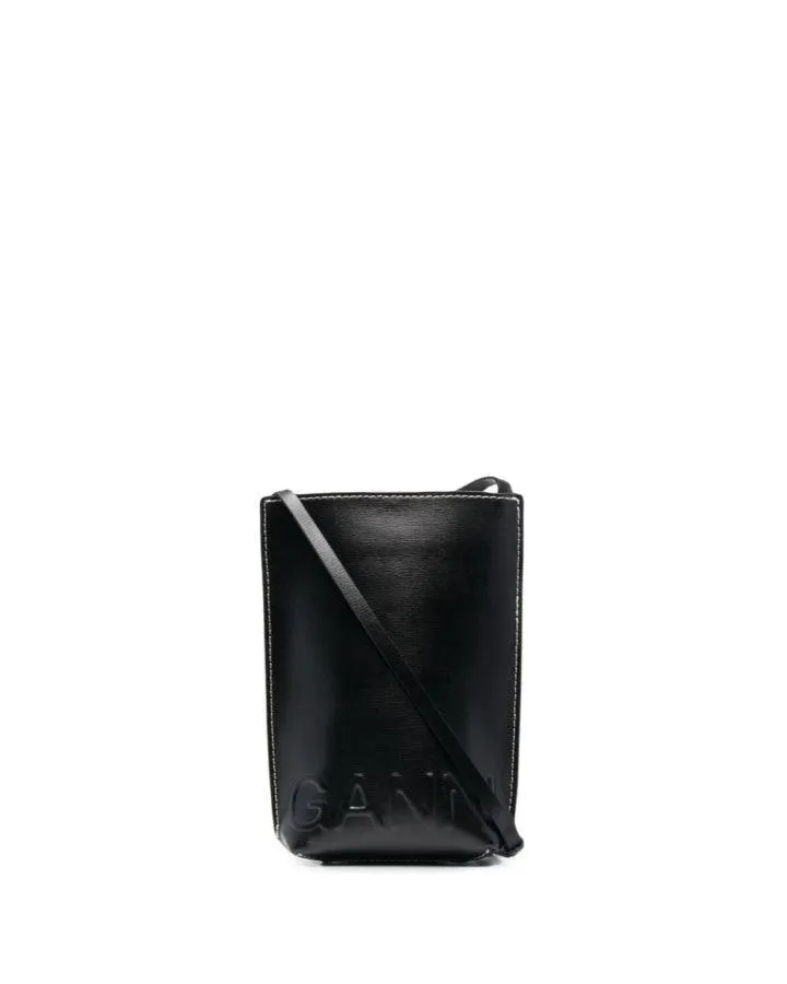 Ganni Small Recycled Leather Crossbody Bag