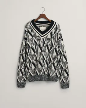 Gant Apparel Mens GEOMETRIC PATTERN V 005/BLACK