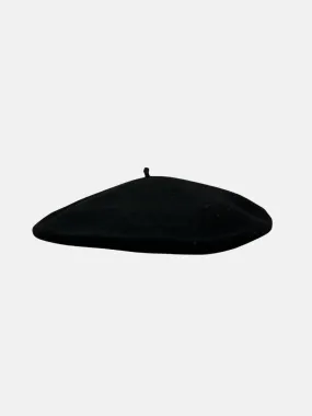 Gaucho Beret in Black Wool