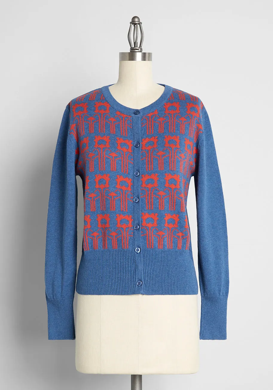 Geometric Gardens Cardigan
